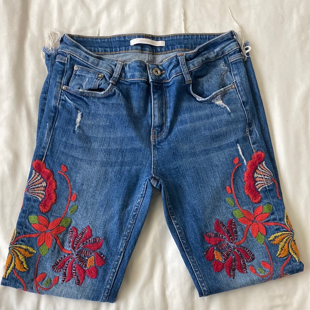 Embroidered Jeans